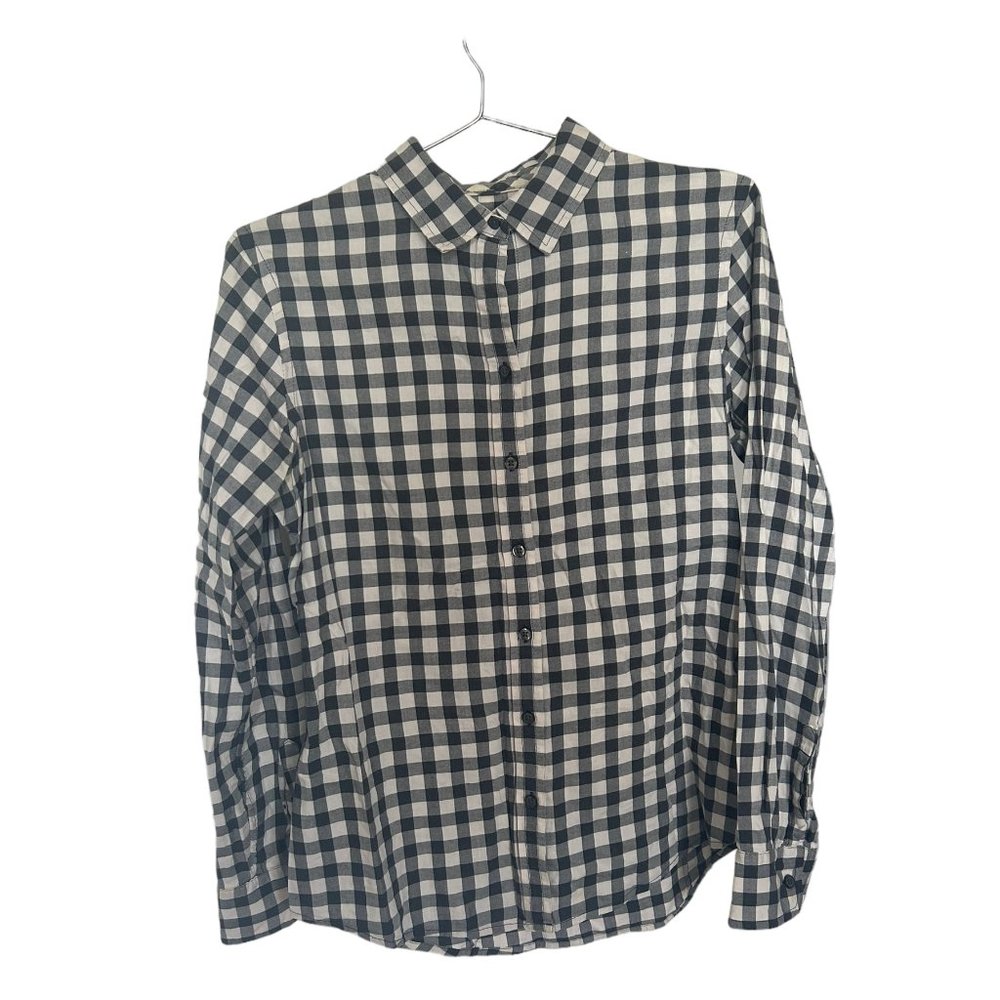 Banana Republic Soft Wash 100% Cotton Plaid Womens Shirt Size S